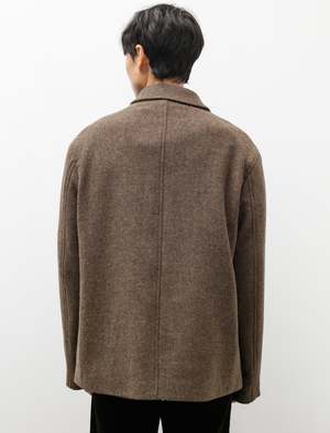 Margaret Howell Patch Pocket Jacket - Harris Tweed Fawn | Garmentory
