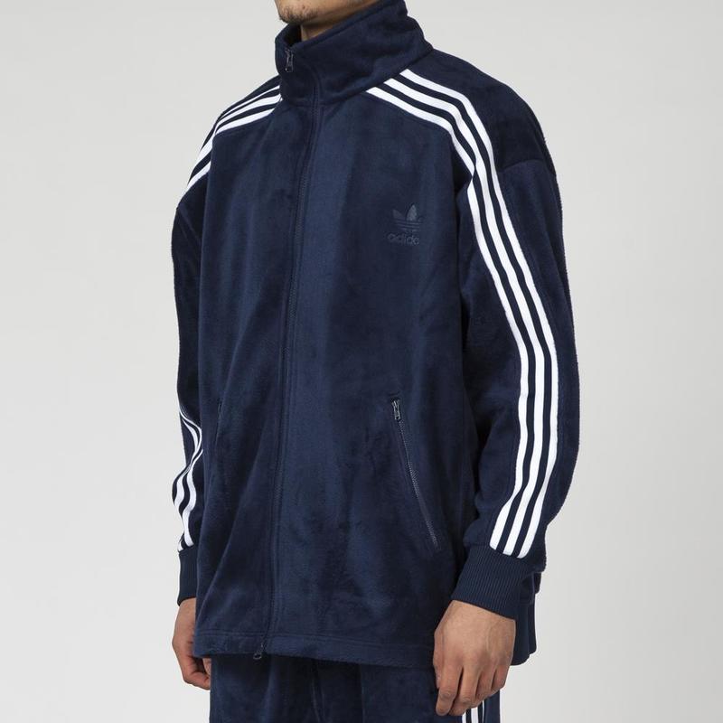 ジャケット・アウター Adidas BECKENBAUER Velour TRACK TOP Navy s-l400.jpg