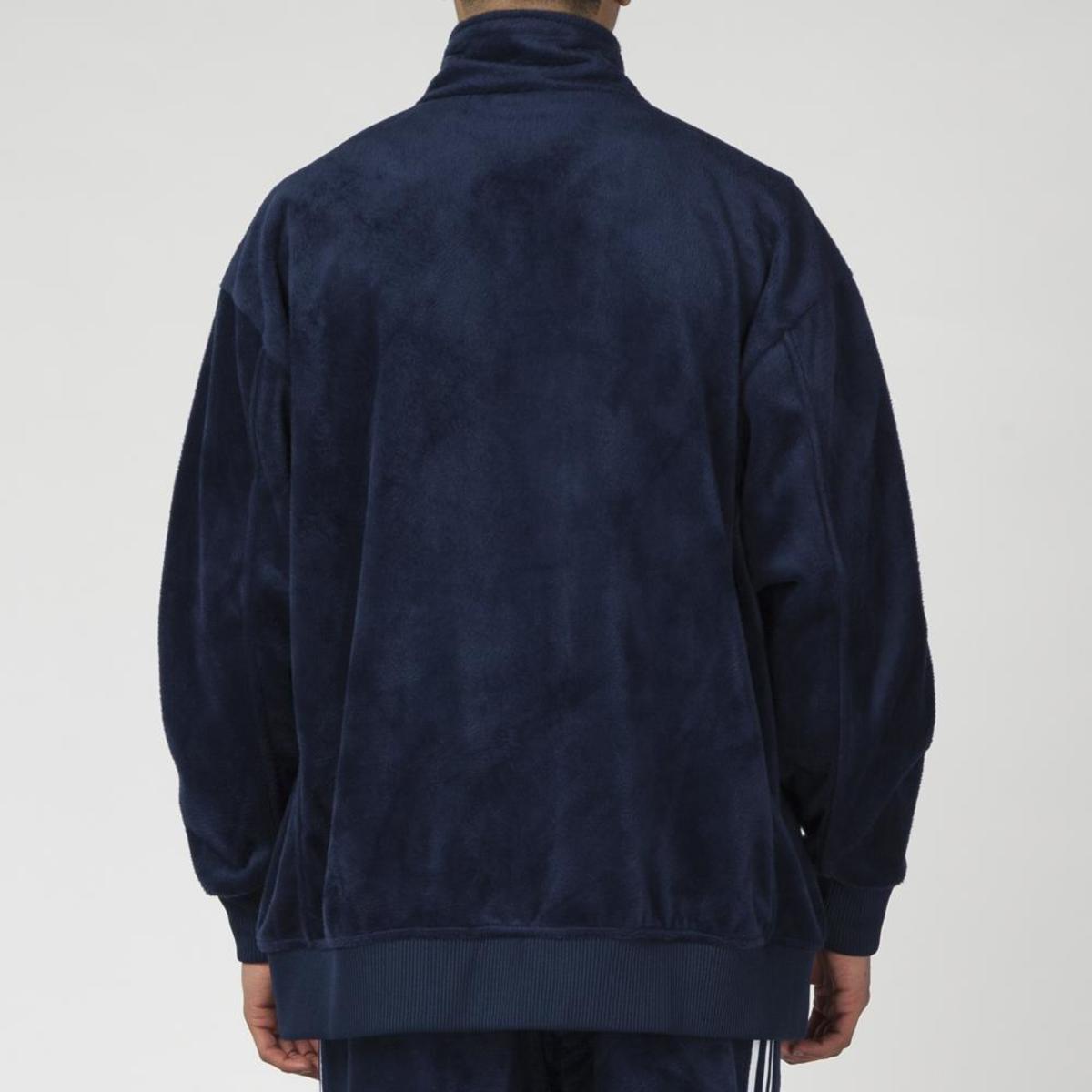 ジャケット・アウター Adidas BECKENBAUER Velour TRACK TOP Navy Adidas Originals Velour Beckenbauer Tracktop - Collegiate