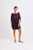 Eliza Faulkner Evelyn Dress - Navy Plaid - Thumbnail 1