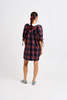 Eliza Faulkner Evelyn Dress - Navy Plaid - Thumbnail 3