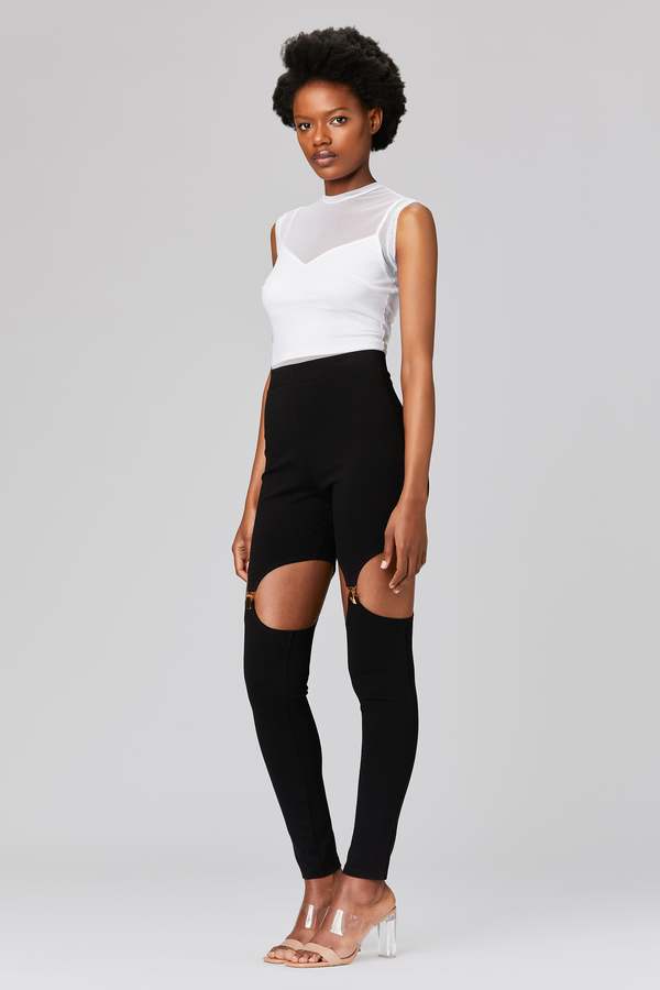 Murmur Suspender Leggings - black | Garmentory
