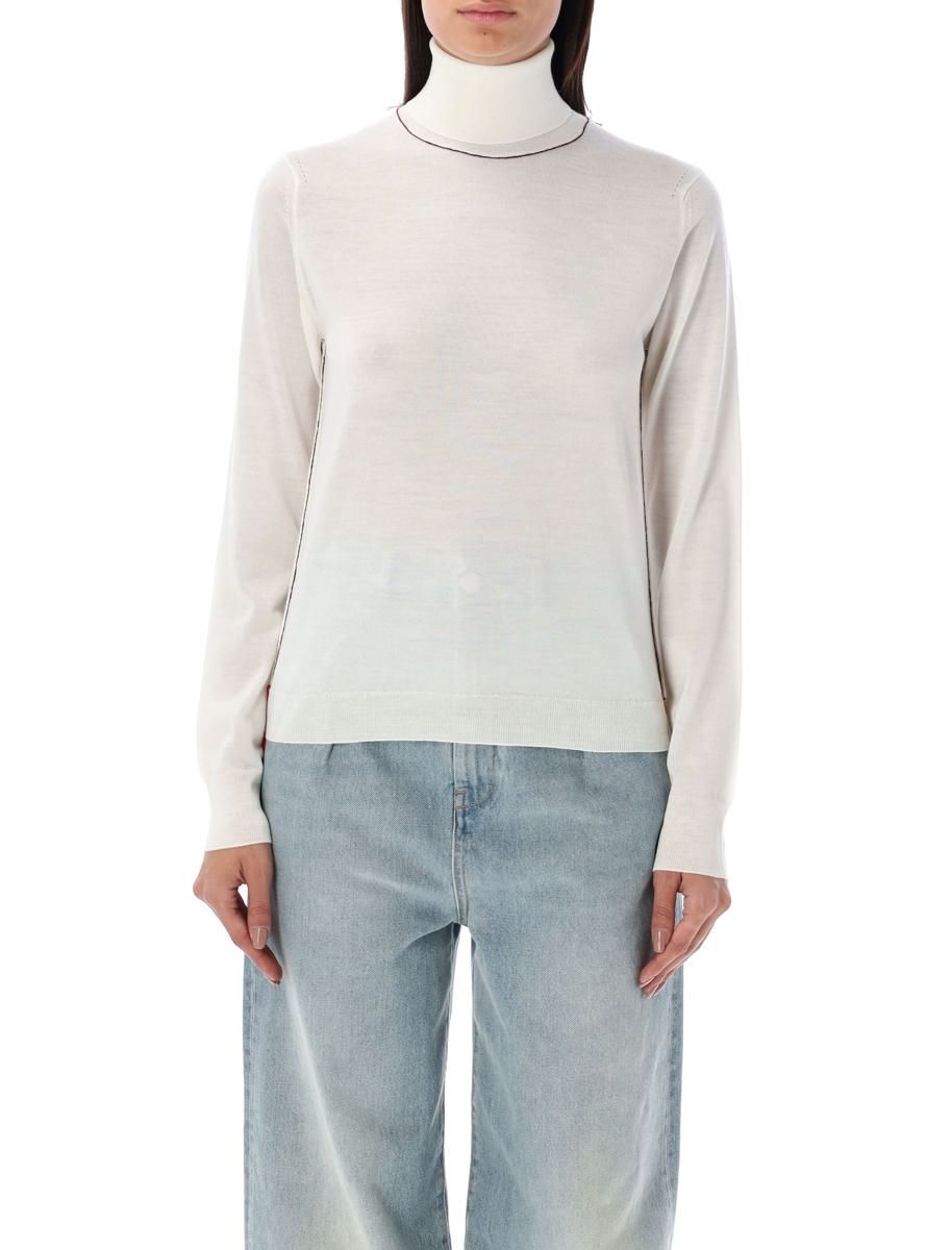 トップス Maison Margiela Work Improg Knit Sweater MAISON MARGIELA Work-In-Progress High-Neck Sweater | Garmentory