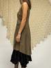 Donna Karan Ruched Silk Dress - Taupe - Thumbnail 3