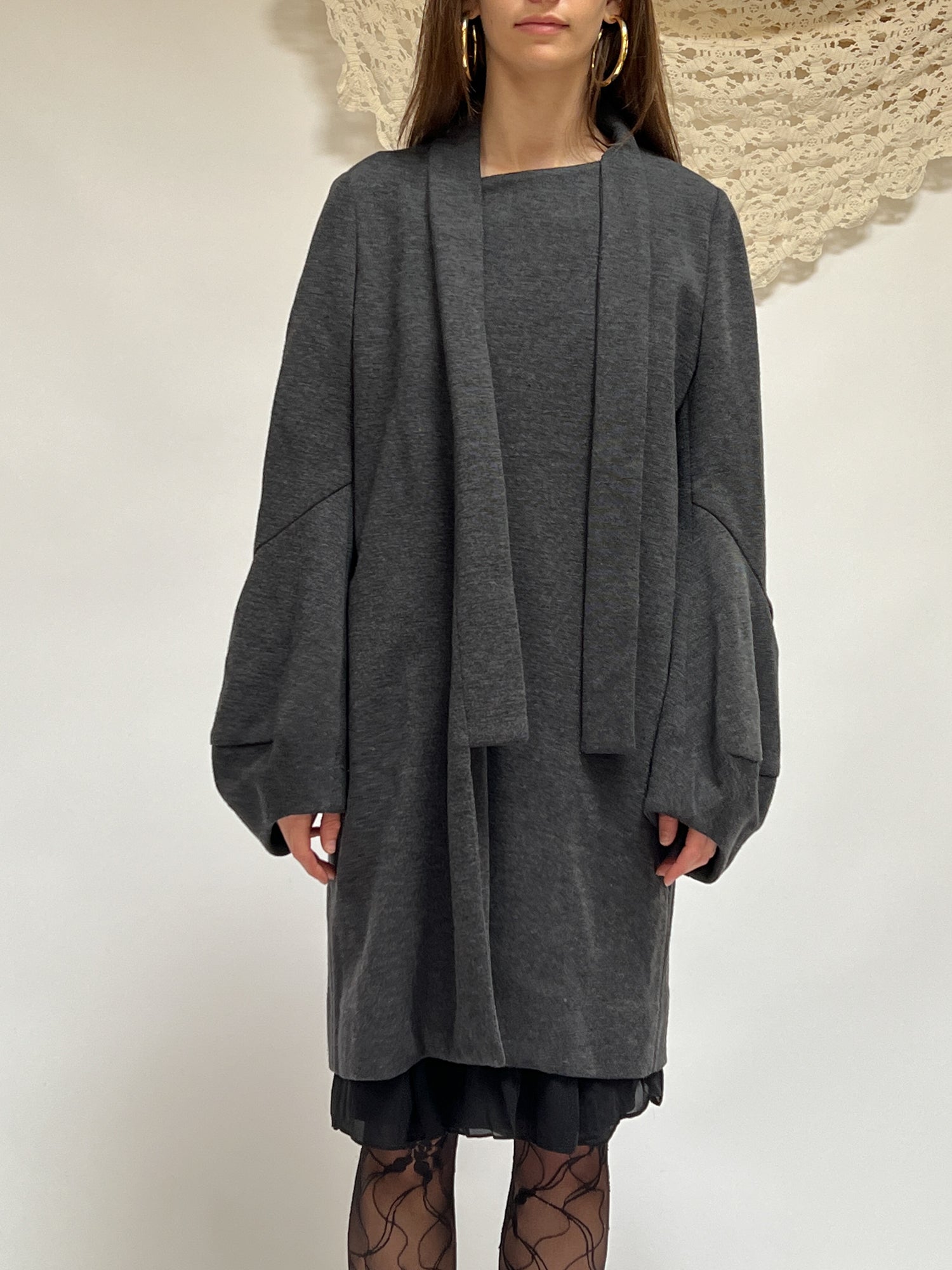 Marni-Gray-Knit-Coat--M--