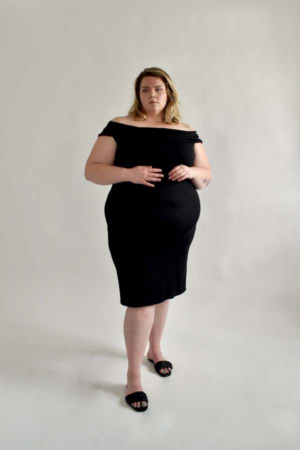 Altar Houseline Nora Midi Dress - Black