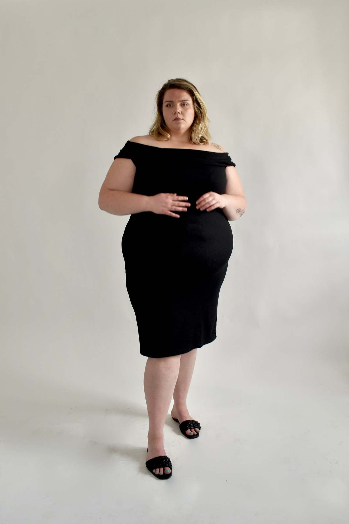 Altar Houseline Nora Midi Dress - Black - Image 9 of 19