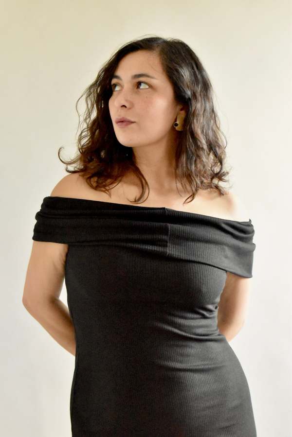 Altar Houseline Nora Midi Dress - Black