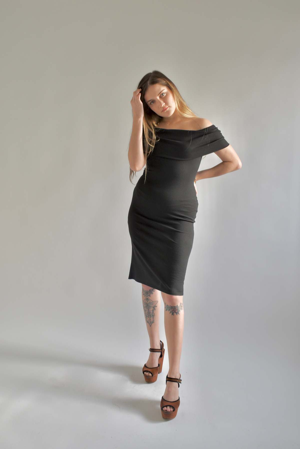 Altar Houseline Nora Midi Dress - Black - Image 14 of 19