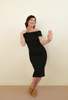 Altar Houseline Nora Midi Dress - Black - Thumbnail 16