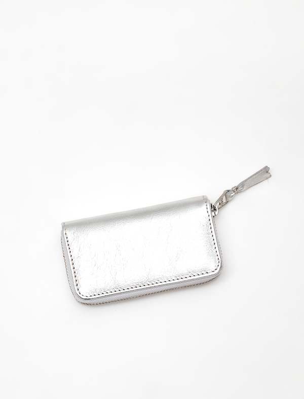 COMME DES GARCONS WALLET Small Rectangular Coin Wallet - Silver