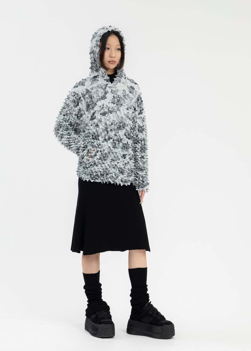masu COMIC TOILE DE JOUY SPIKY HOODIE