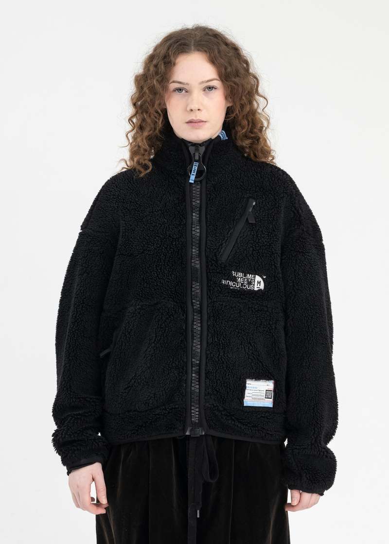Mihara Yasuhiro Wide Back Boa Blouson - Black | Garmentory