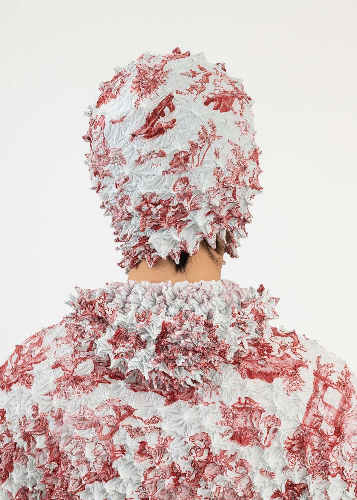 小物 MASU COMIC TOILE DE JOUY SPIKY MASK(RED) Masu Comic Toile De Jouy Spiky Mask - Red/White | Garmentory