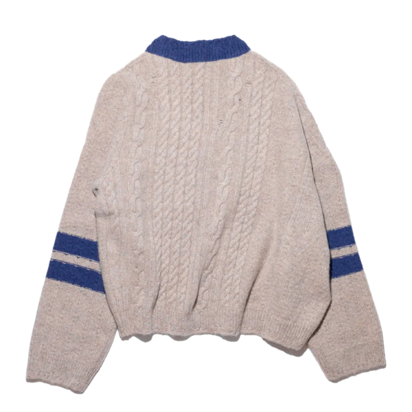 Enfants Riches Déprimés Collegiate Stripes Asymmetrical Sweater