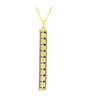 Pave The Way Break The Rules With Black Diamonds Necklace - Gold/Black - Thumbnail 1