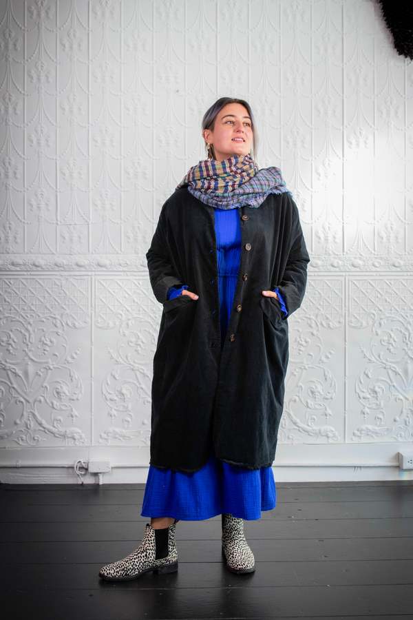H+ Hannoh Wessel Marta Velvet Coat - Black | Garmentory