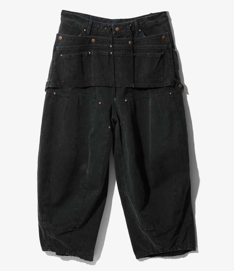 パンツ needles H.D. PANT - APRON / 11OZ CANVAS Needles H.D. 16oz Cotton Apron Canvas Pant - Black | Garmentory