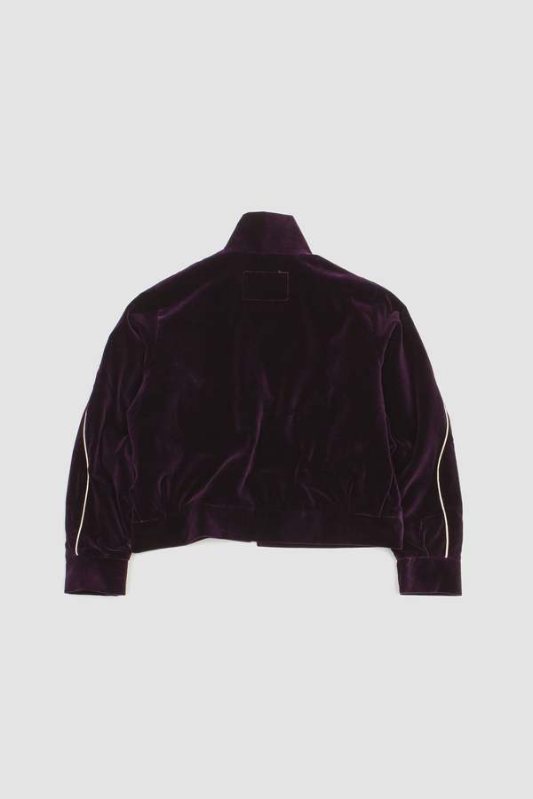 Camiel Fortgens Track Piping Velvet Jacket - Purple | Garmentory