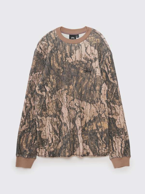 Stussy Basic Stock LS Thermal - Relic Camo | Garmentory
