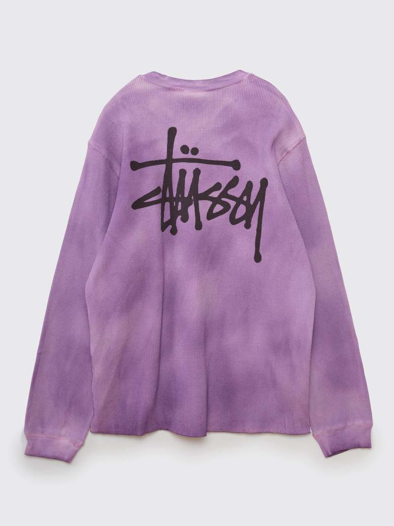 ★韓国の人気★【Stussy】★BASIC STOCK LS THERMAL★LAVENDER★ ☆送料・関税込☆STUSSY☆BASIC STOCK LS THERMAL☆LAVENDER