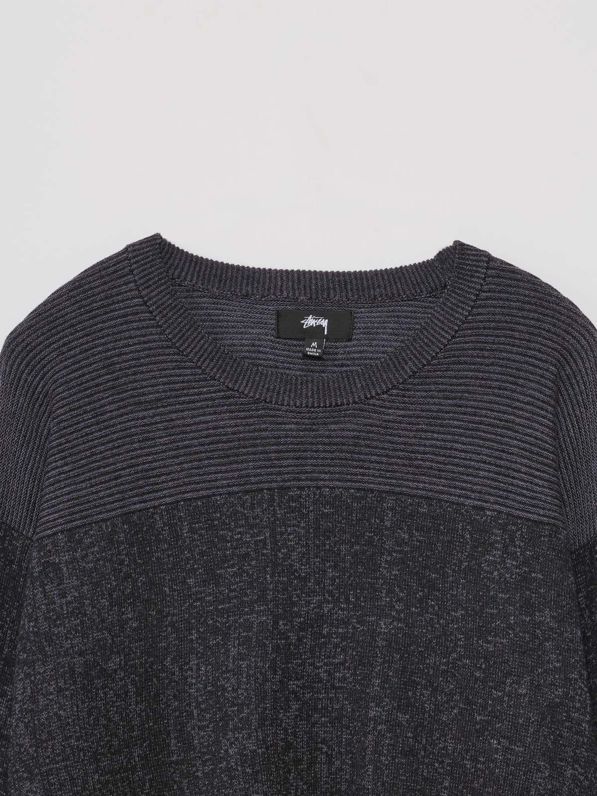 Stussy Engineered Panel Sweater - Navy | Garmentory