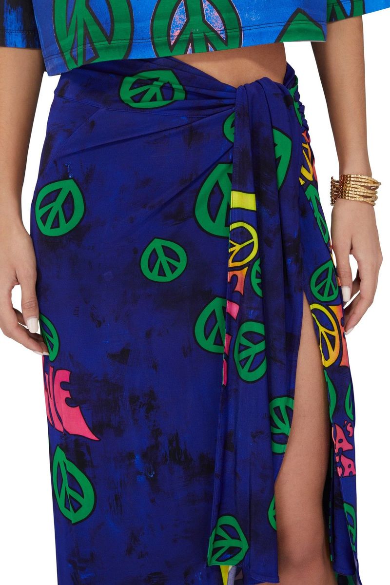 スカート Loewe Paulas Ibiza Cotton Pareo Paula's Ibiza -Loewe Peace pareo skirt | Garmentory