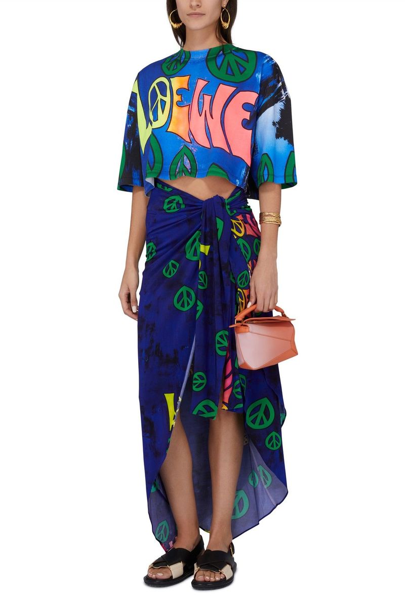 Paula's Ibiza -Loewe Peace pareo skirt | Garmentory