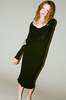 Mozhdeh Matin Tulipan Midi Dress - Black - Thumbnail 3