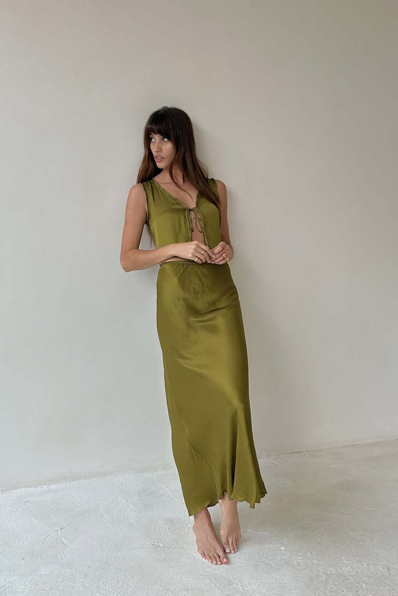Bahhgoose Rio Tie Top - Pistachio Bahhgoose Rio Tie Top - Pistachio