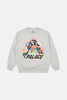 palace Bun 5G Mushroom Crewneck Sweatshirt - Grey - Thumbnail 1