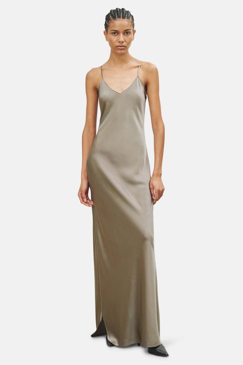 Nili Lotan Cami Gown - Admiral Green