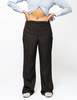 Vintage Wide Leg Trousers - Brown - Thumbnail 1