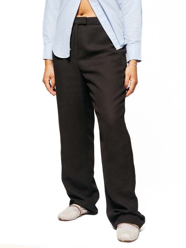 Vintage Wide Leg Trousers - Brown