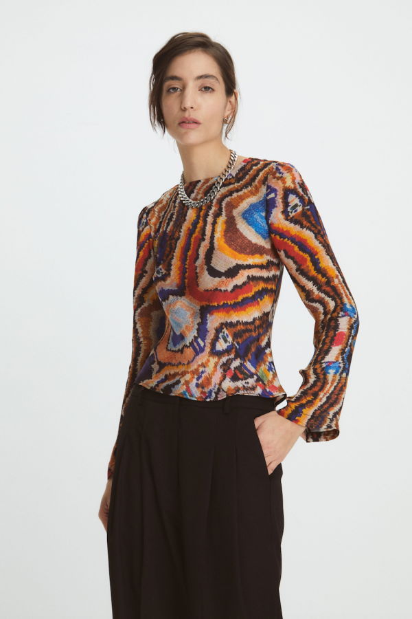 Maria Cher Cardozo Catia Top - Tobacco Confetti