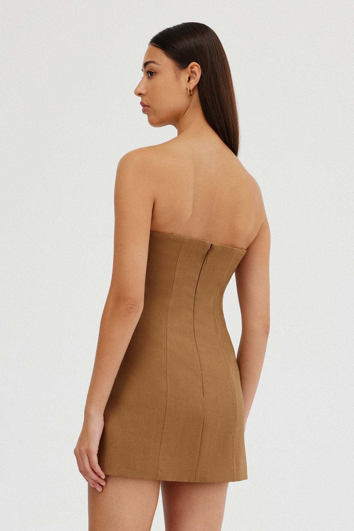 Significant Other Hayden Mini Dress - Oak | Garmentory