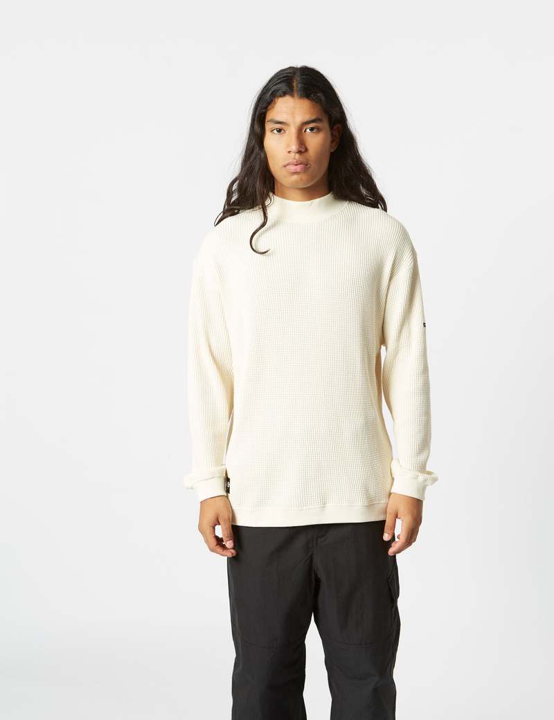 MANASTASH／マナスタッシュ／HEAVY SNUG THERMAL MOCK NECK Manastash Heavy Snug Thermal Mock Neck - Natural | Garmentory