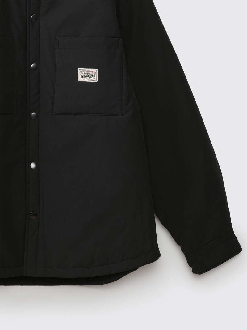 Unisex Stussy Padded Tech Over Shirt - Black | Garmentory