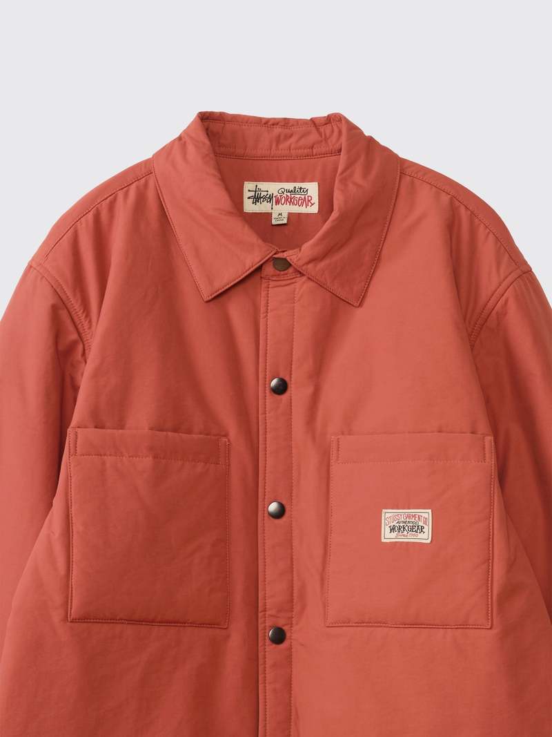 Stussy Padded Tech Over Shirt - Brick | Garmentory
