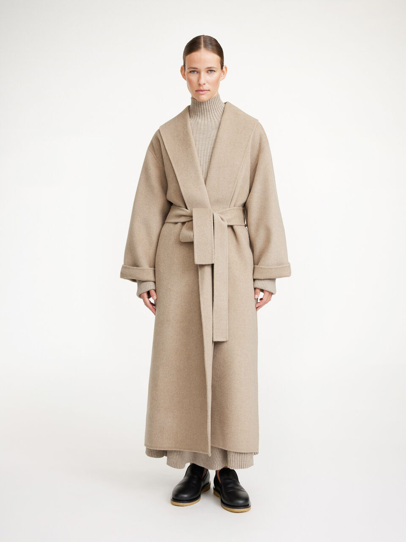 By Malene Birger Trullem Wool Coat - Grey Melange | Garmentory