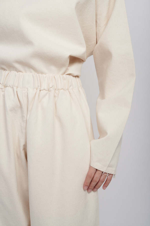 Ashley Rowe Baggy Denim Pants - Cream Ashley Rowe Baggy Denim Pants - Cream