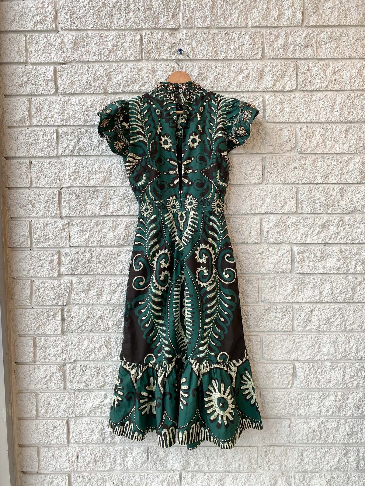 Sea NY Charlough Print Shortsleeve Cut Out Dress | Garmentory