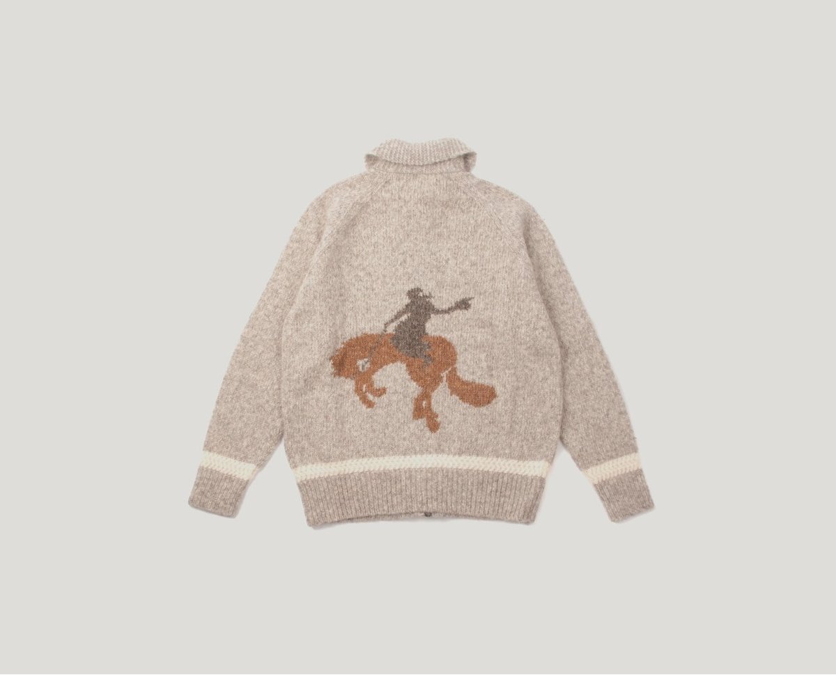 Wythe Alpaca Cowichan Bucking Bronco Shawl Zip | Garmentory Wythe Alpaca Cowichan Bucking Bronco Shawl Zip | Garmentory