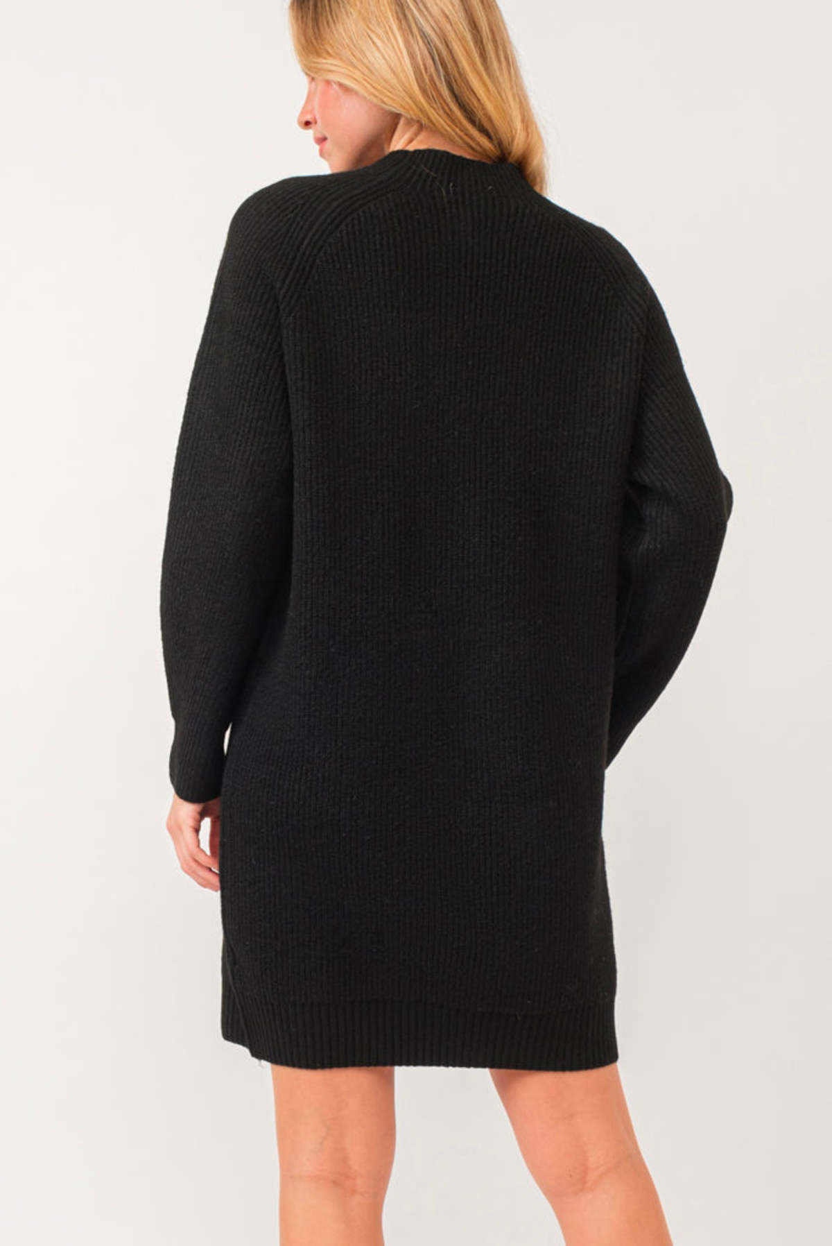 ALTER LOOSE FIT SWEATER DRESS - Black/Mocha | Garmentory