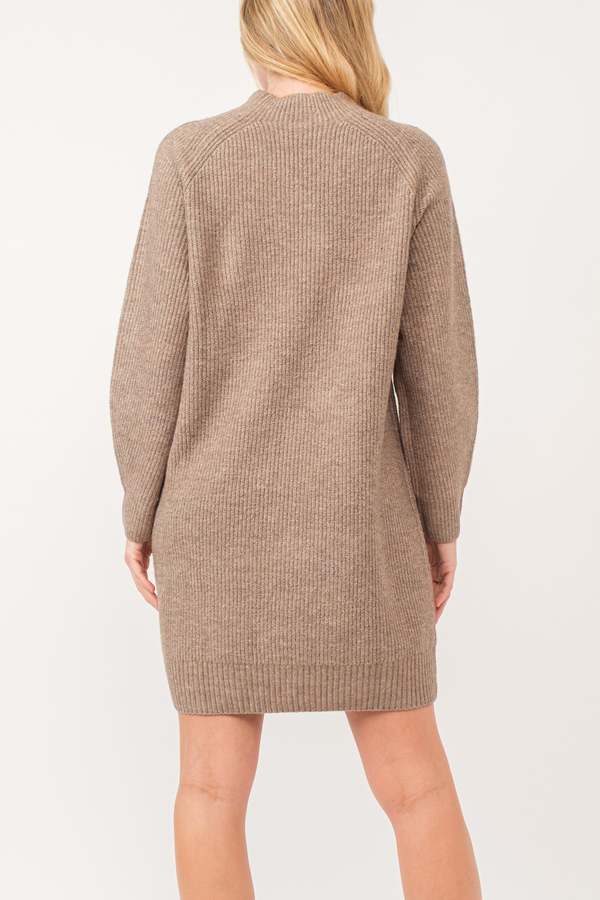 sweater dress loose fit Dorian Fitted Shirt Midi Dress - Charcoal Marle main image 0