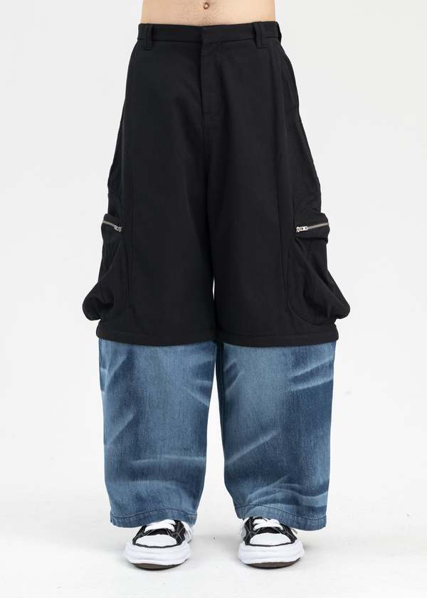 NAMESAKE FELIX DETACHABLE KNEE CARGO JEANS – 082plus