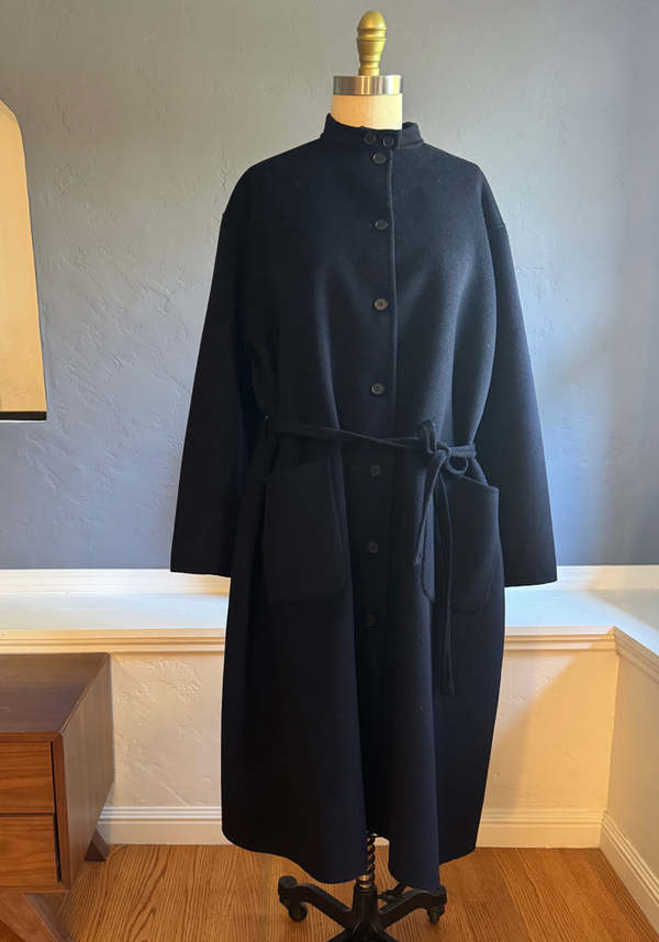 Manuelle Guibal John Cashmere Coat - Deep Navy | Garmentory