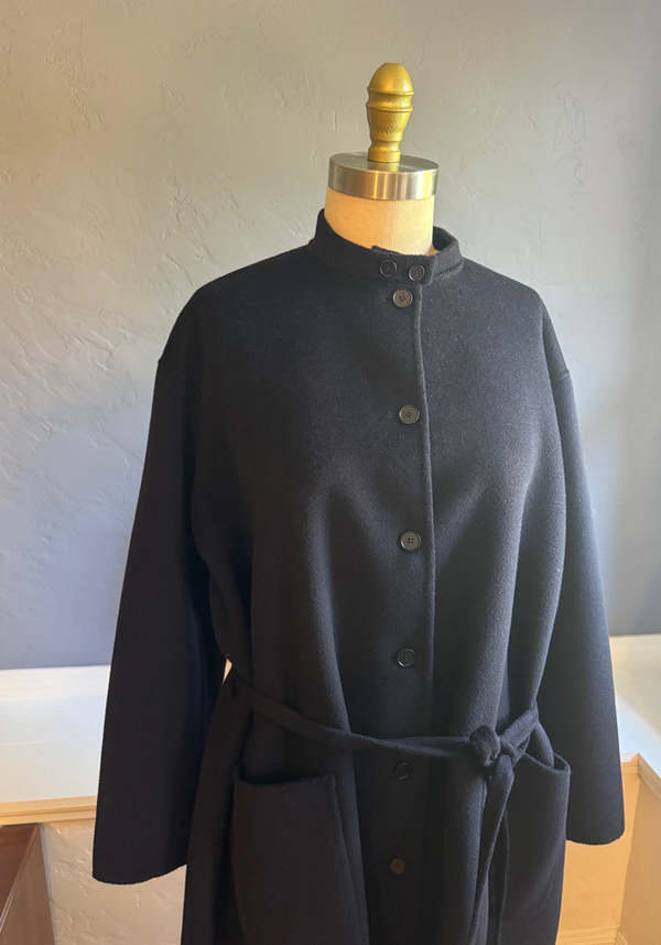 Manuelle Guibal John Cashmere Coat - Deep Navy | Garmentory
