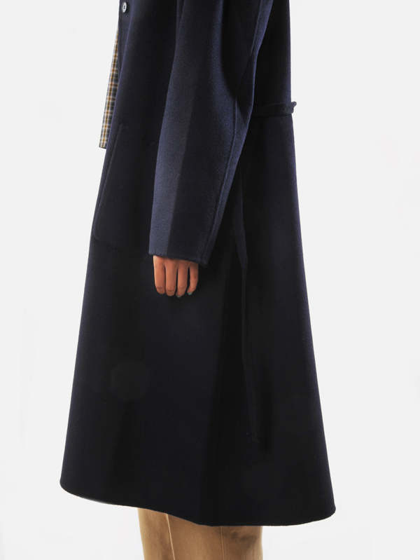 Manuelle Guibal John Cashmere Coat - Deep Navy | Garmentory