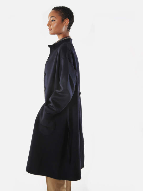 Manuelle Guibal John Cashmere Coat - Deep Navy | Garmentory